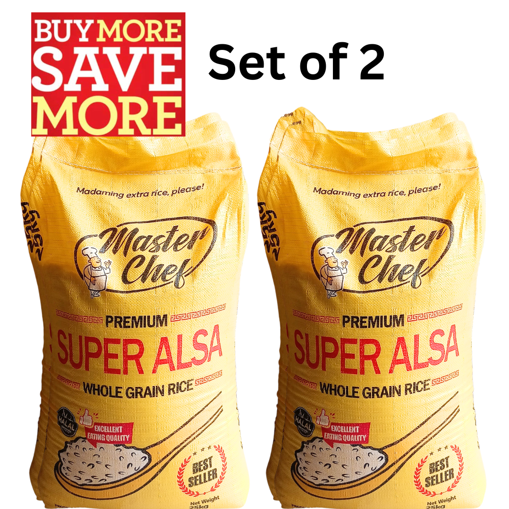 Masterchef Super Alsa Rice 2 Sacks | Wholesale | High-Quality (2 x 25kg)