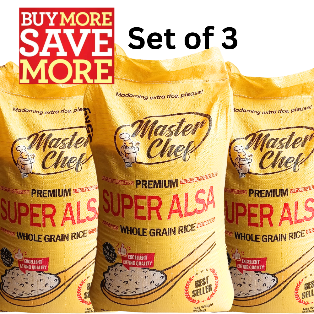 Masterchef Super Alsa Rice 3 Sacks | Wholesale | High-Quality (3 x 25k ...