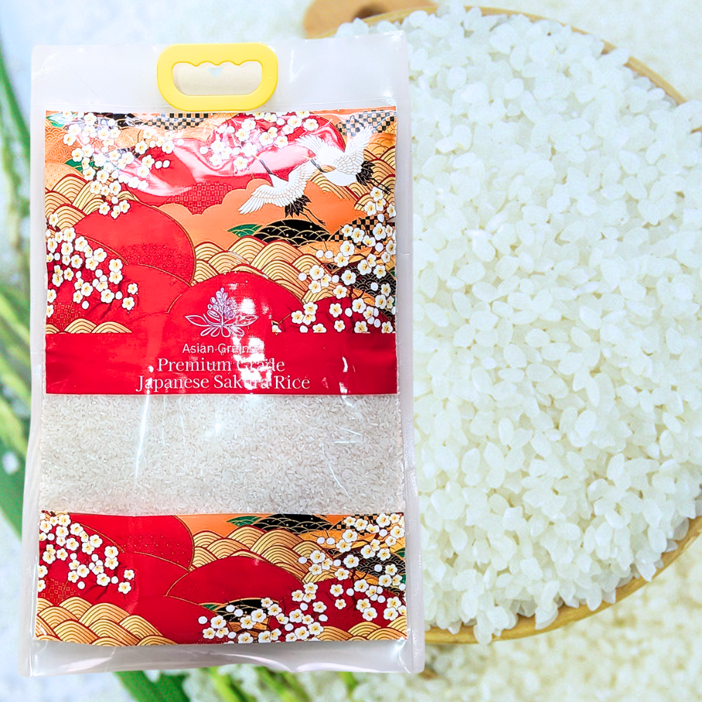 Asian Grains Designer Deluxe Premium Sweet Sakura Japanese Rice (5kg)