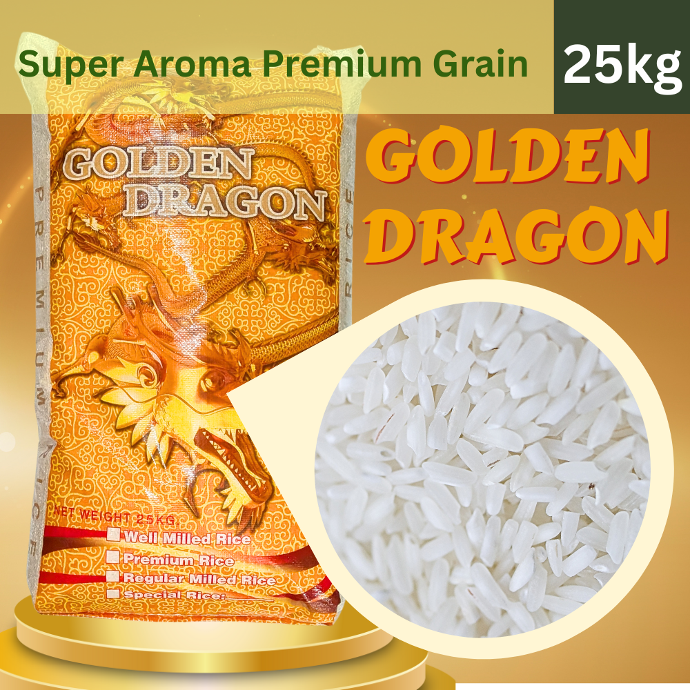 Golden Dragon Super Aroma Premium Grain Rice 1 Sack | Wholesale | Premium-Quality (per 25kg)